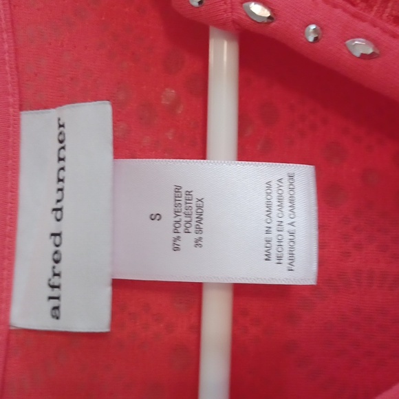 Alfred Dunner women's top size small long sleeve orange color - Picture 2 of 3